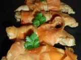Recette Aiguillettes de poulet sauce moutarde et ses tagliatelles de carottes
